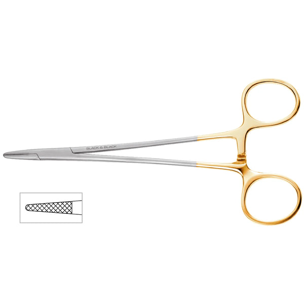 Crile-Wood Onyx Needle Holder, 6″ (15cm), 4000 Jaw, Left-Handed