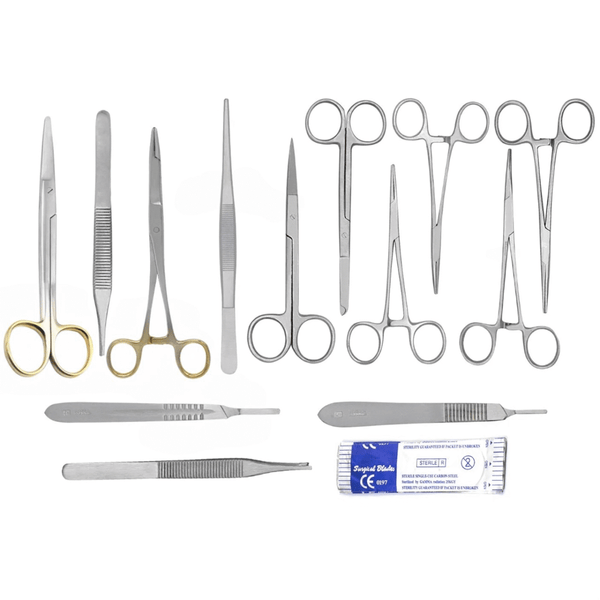 23 PCS Surgical Instruments Set – Stainless Steel Minor Surgery Kit