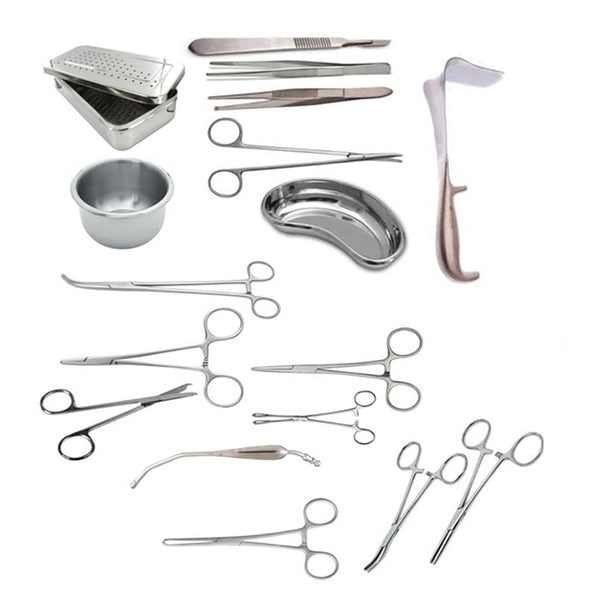 13 Pcs Basic Minor Surgery Kit with Stainless Steel Box | SM2500